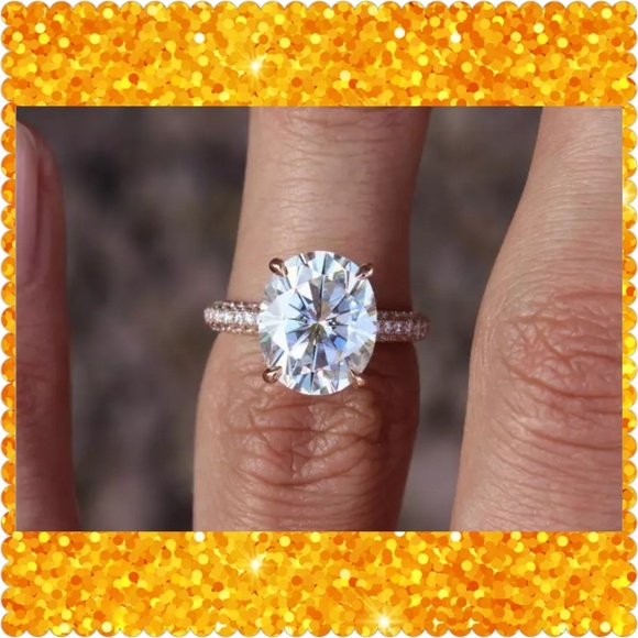 SIZE 8💥FLASH SALE💥❤18K Rose Gold Sapphire❤ - Picture 2 of 8